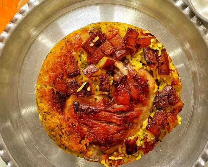 طرز تهیه باسترما پلو به سبک اردبیلی