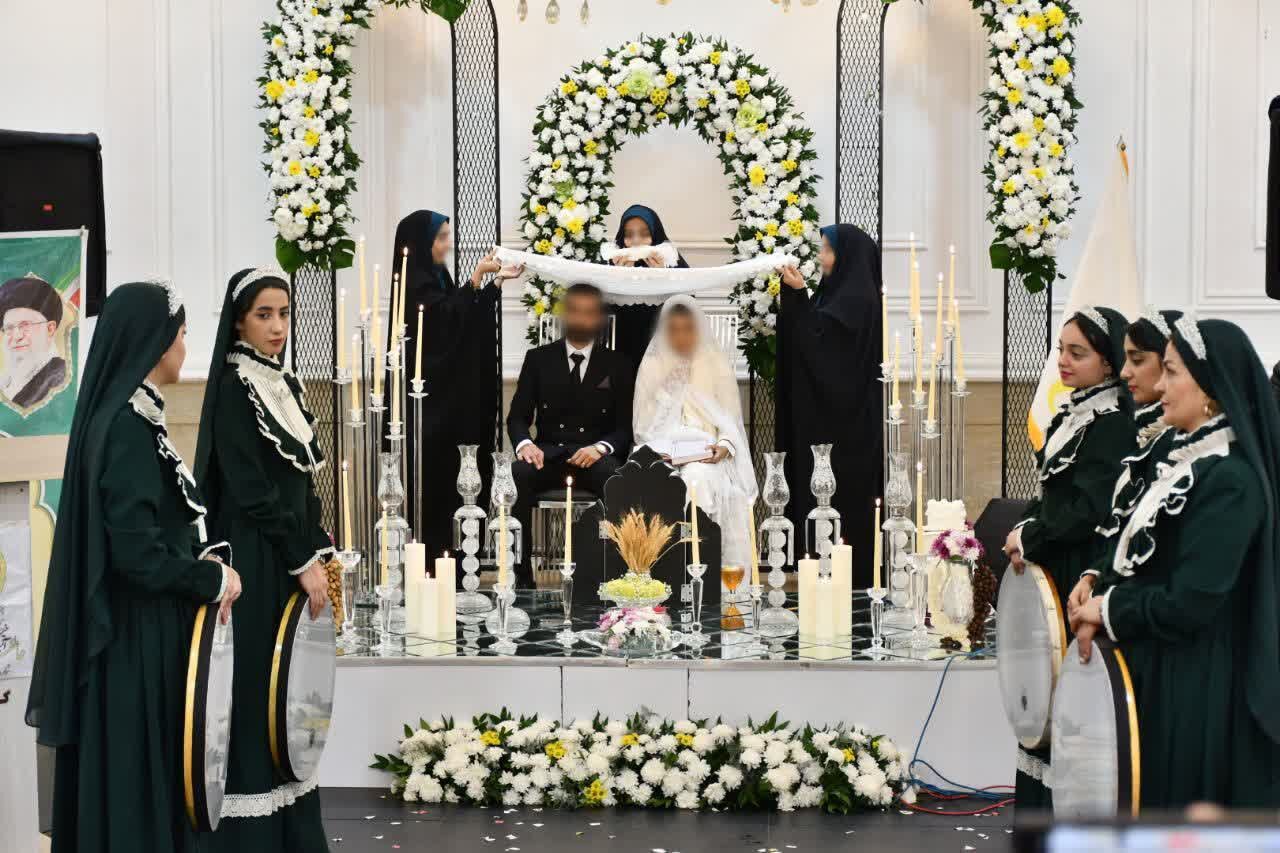 ۱۰۰ عروس گلستانی در شب میلاد حضرت زهرا (س) راهی خانه بخت شدند