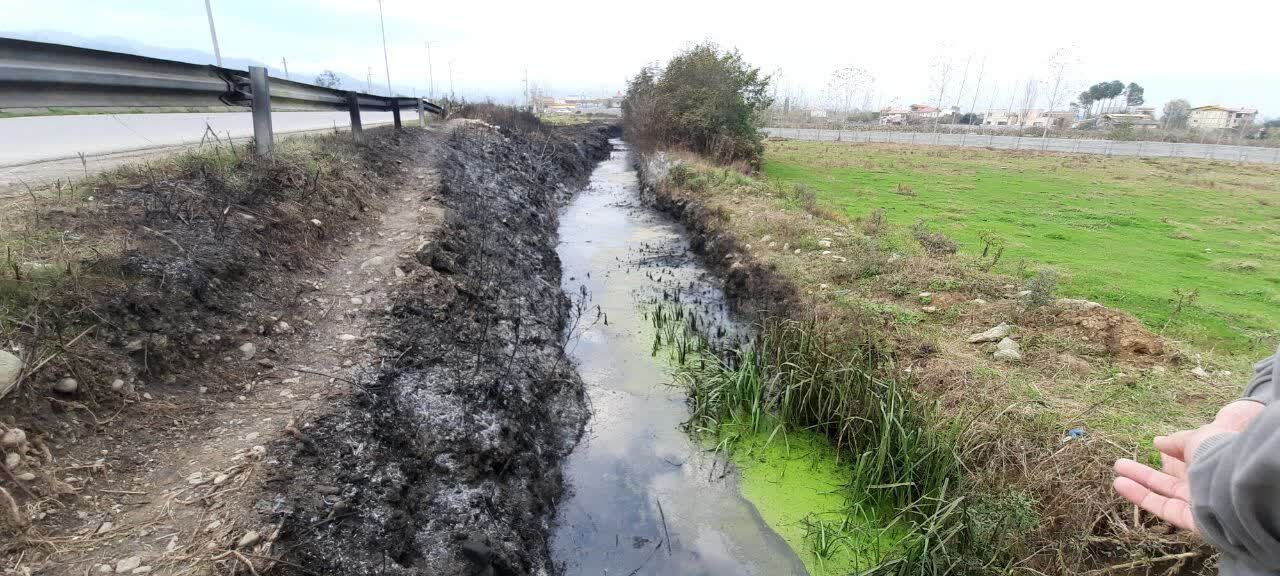 بخشدار اسالم: آتشسوزی بنزین نشتکرده در جوی آب مهار شد|فیلم