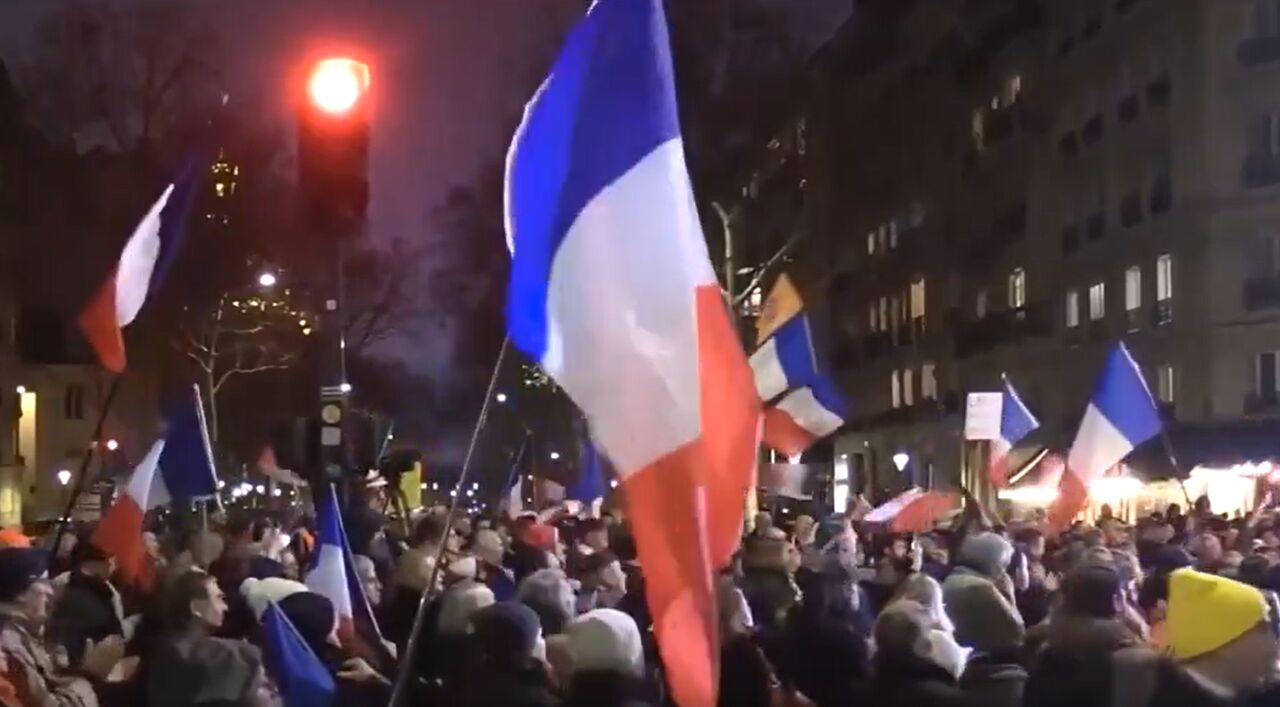 برگزاری راهپیمایی بزرگ صلح در پاریس + فیلم