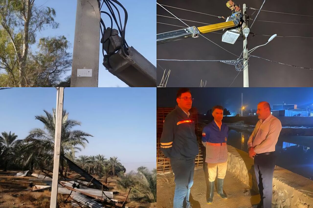 بارندگیهای هفته گذشته ۱۵۰ میلیارد ریال به شبکه برق بوشهر خسارت زد بارندگیهای هفته گذشته ۱۵۰ میلیارد ریال به شبکه برق بوشهر خسارت زد