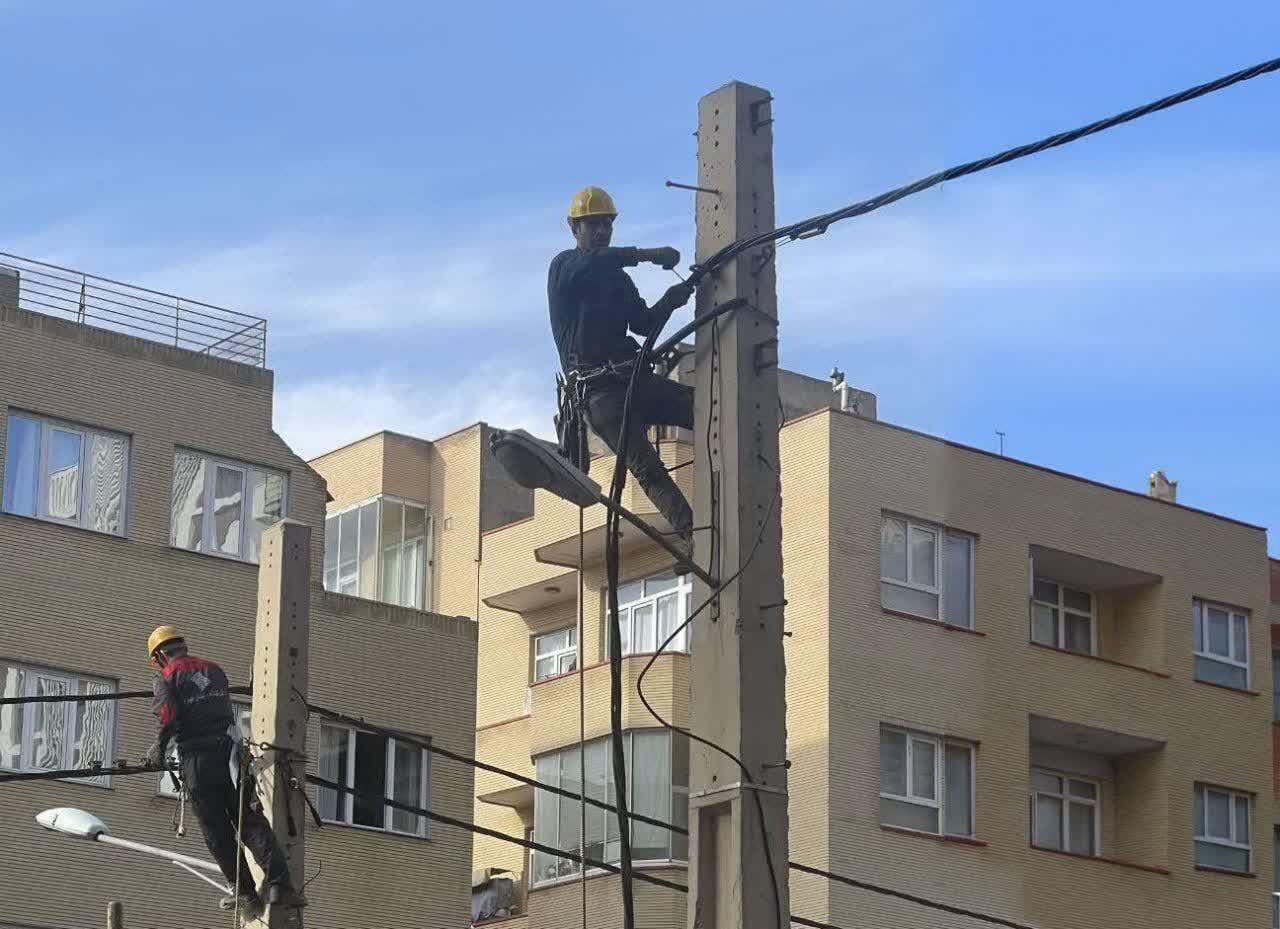 هزینه‌کرد ۶ هزار و ۳۷۵ میلیارد ریالی برای تبدیل شبکه هوایی برق تبریز به کابل خودنگهدار