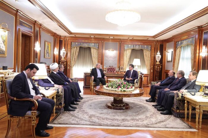 رئیس اقلیم کردستان عراق با سفیر ایران دیدار کرد/حفظ آرامش و ثبات هدف مشترک تهران-اربیل