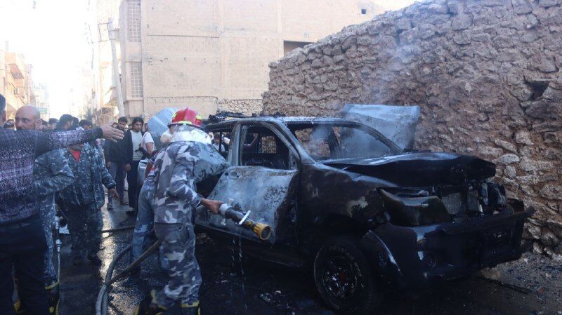 انفجار خودرو در دیرالزور سوریه + فیلم