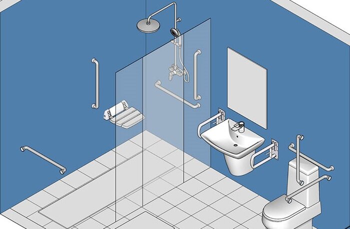 مناسبسازی سرویس بهداشتی و حمام برای سالمندان