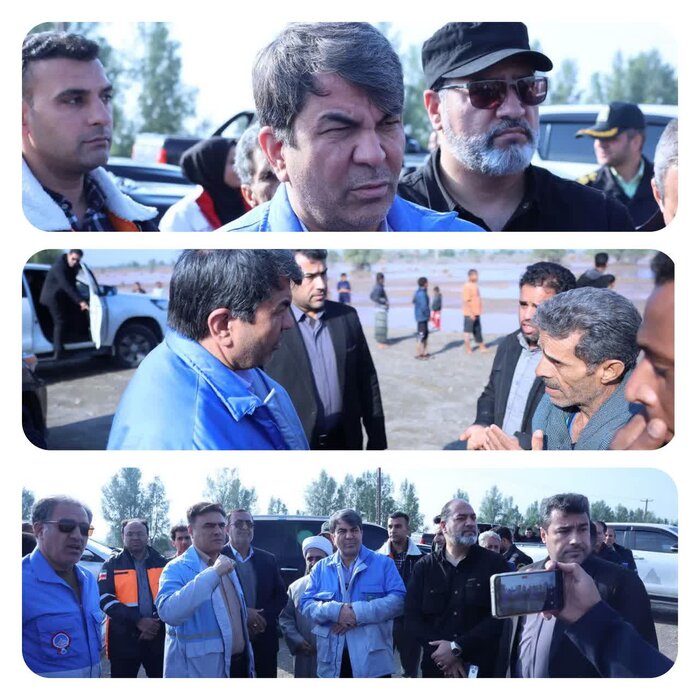 بازدید میدانی استاندار کرمان؛ گفتوگو با سیلزدگان تا پیگیری ساخت پُل جازموریان