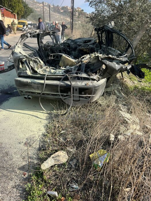 حمله پهپادی رژیم صهیونیستی به اطراف صیدا در جنوب لبنان