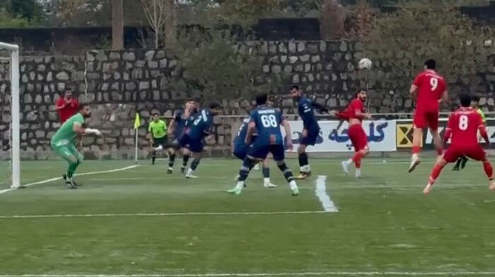 لیگ دسته یک فوتبال کشور؛ شهرداری نوشهر  پیروز نبرد با مس سونگون+فیلم