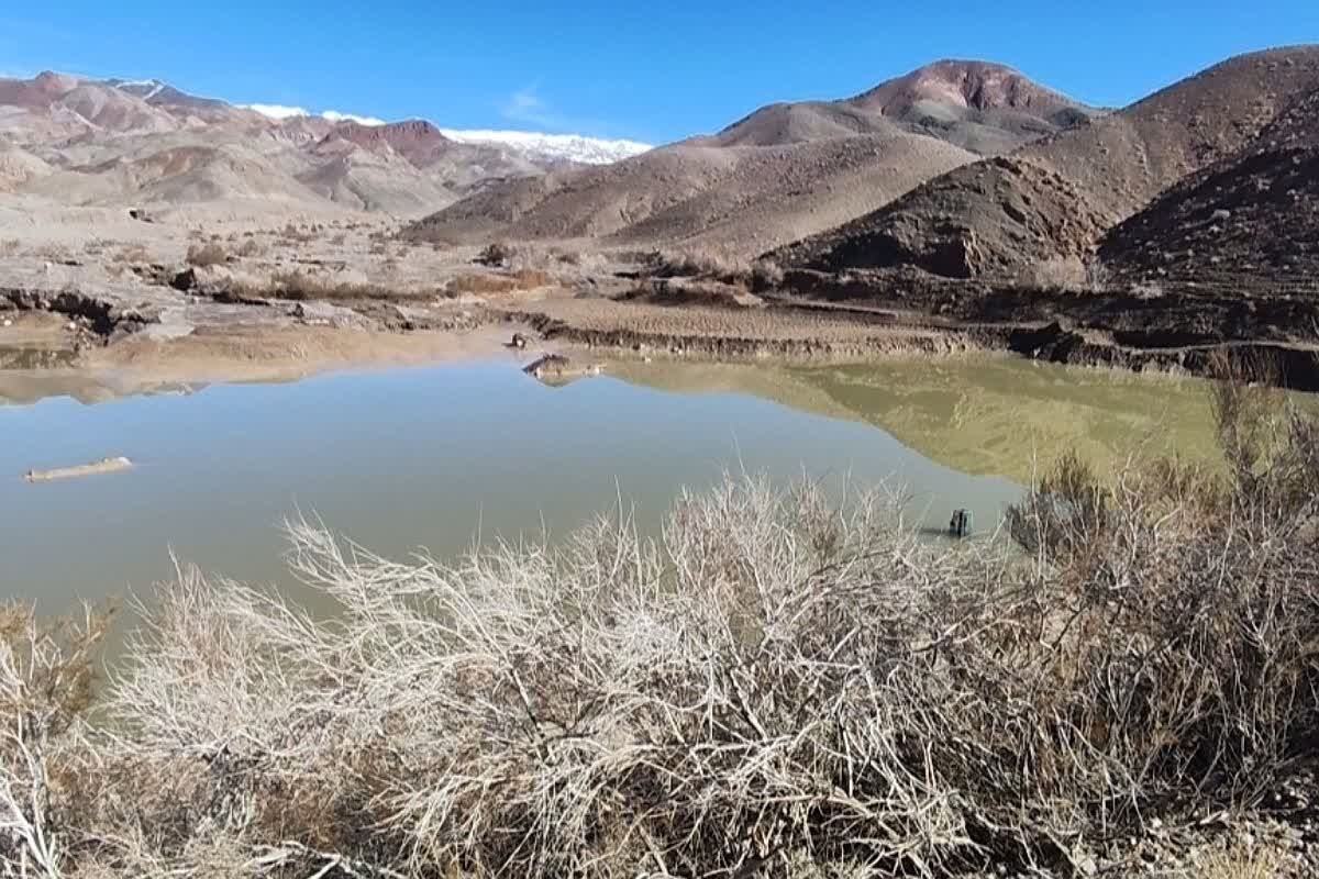 آبگیری ۲ سازه آبخیزداری روستای پوسمن بشاگرد؛ مشکل آب آشامیدنی حل شد