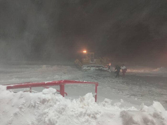 ارتفاع برف در خلخال به ۳۰ سانتی‌متر رسید