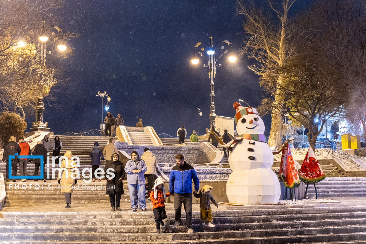 Тебриз встречает первый снегопад зимы