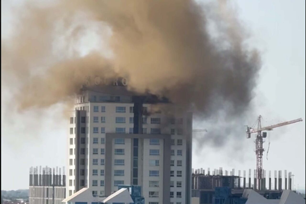 آتشسوزی هتل کوروش کیش مهار شد