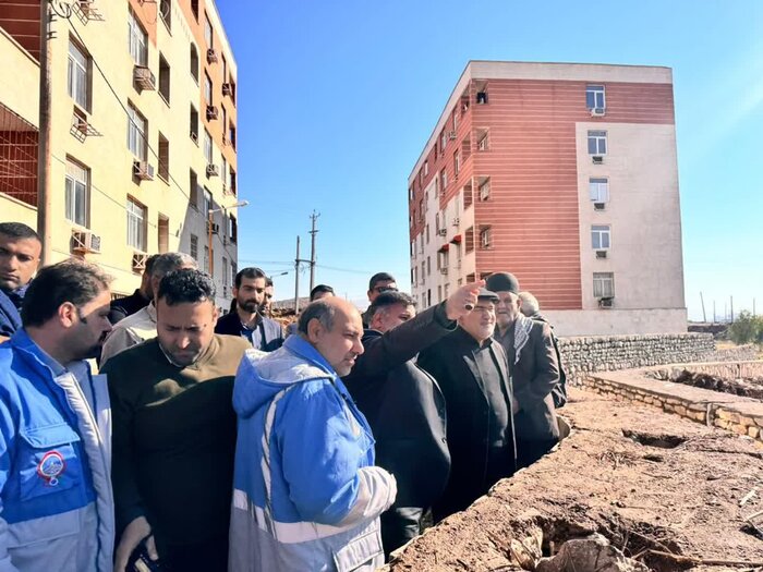 استاندار خوزستان وضعیت مناطق سیلزده مسجدسلیمان را بررسی کرد