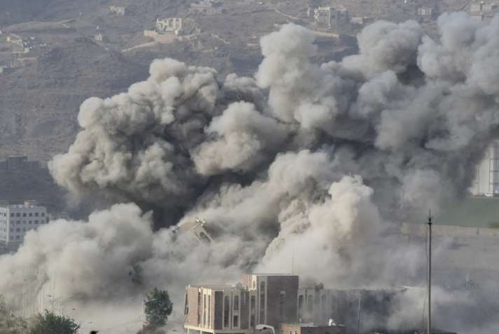 بمباران استان ضالع یمن توسط عربستان