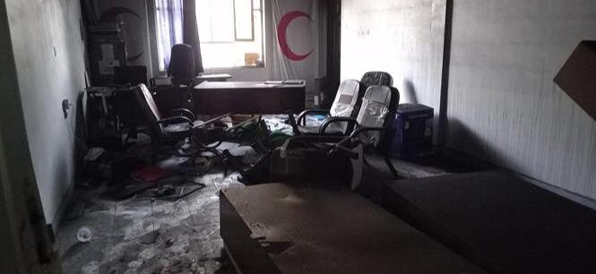 اطلاعیه جمعیت هلالاحمر در پی تخریب تعدادی از پایگاهها، خودروها و تجهیزات امدادی