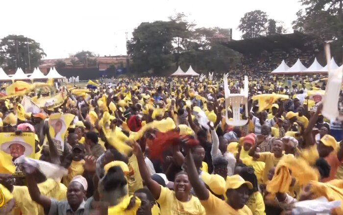 هواداران رئیس جمهوری اوگاندا