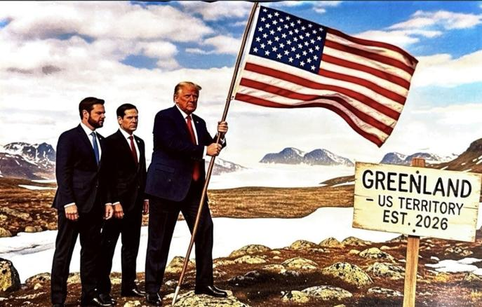 ترامپ با انتشار تصویری جنجالی بر تصاحب گرینلند پافشاری کرد