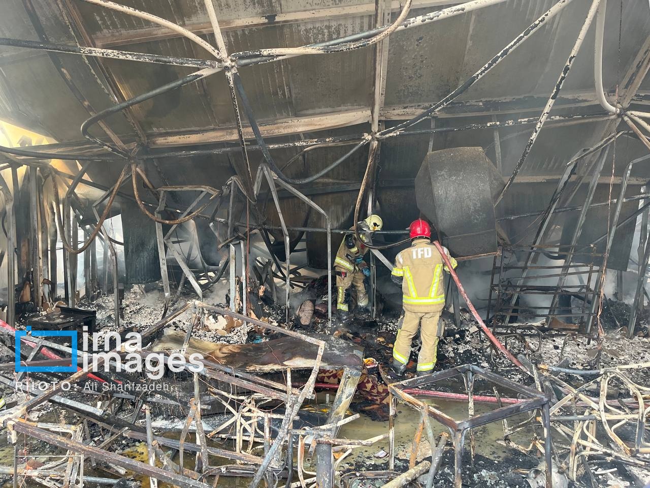 حریق بازار جنت مهار شد/ آتش سوزی تلفات جانی نداشت