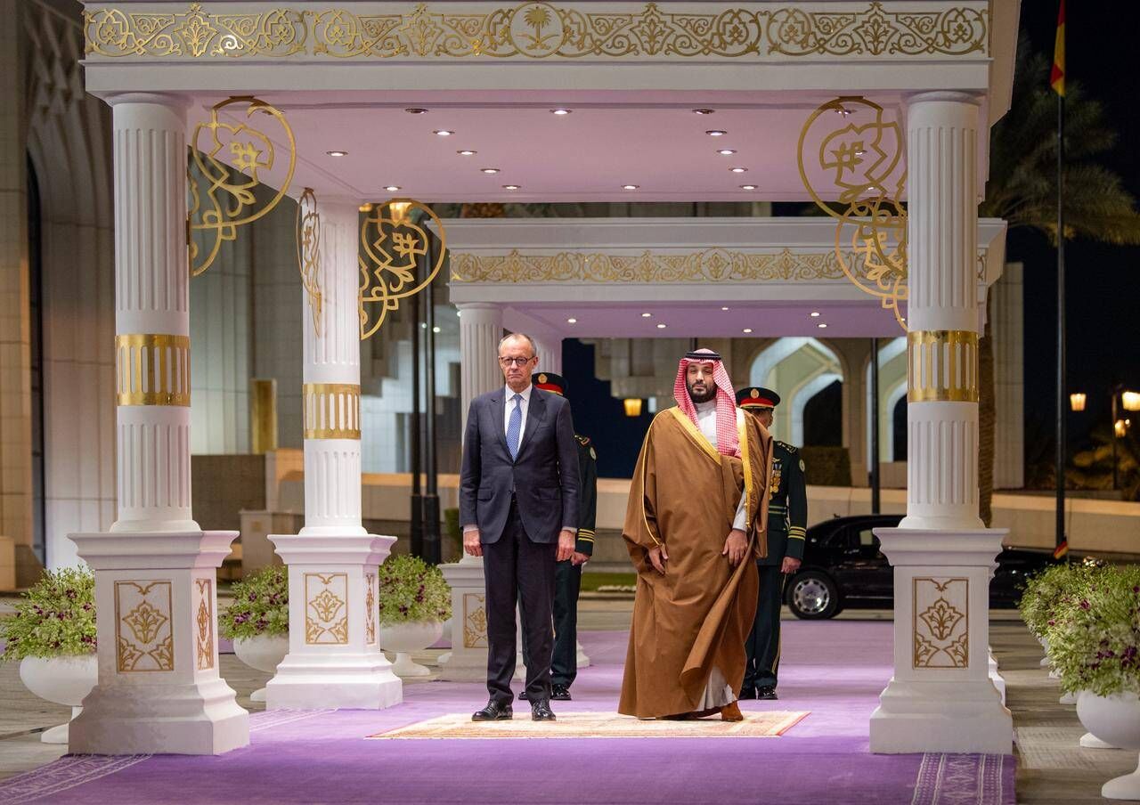 ولیعهد عربستان  و صدراعظم آلمان در ریاض دیدار کردند