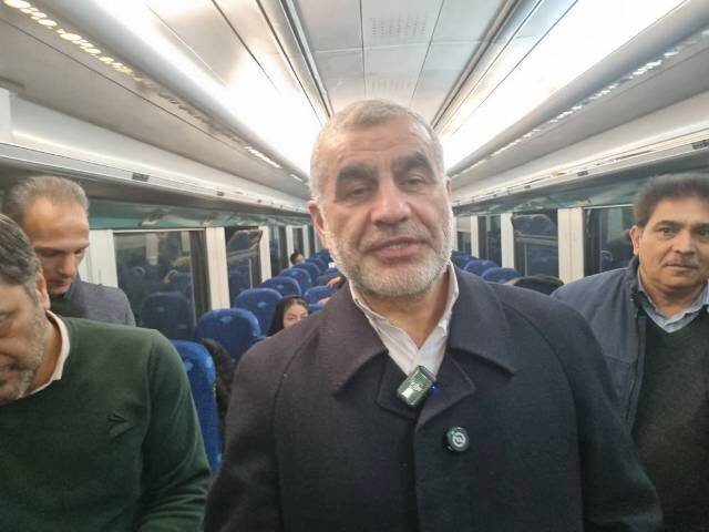 سفر آزمایشی مسئولان با قطار میانه - اردبیل انجام گرفت