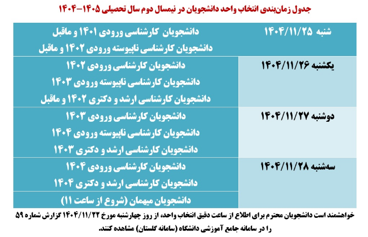 اخبار کوتاه دانشگاهی ۱۸ بهمنماه