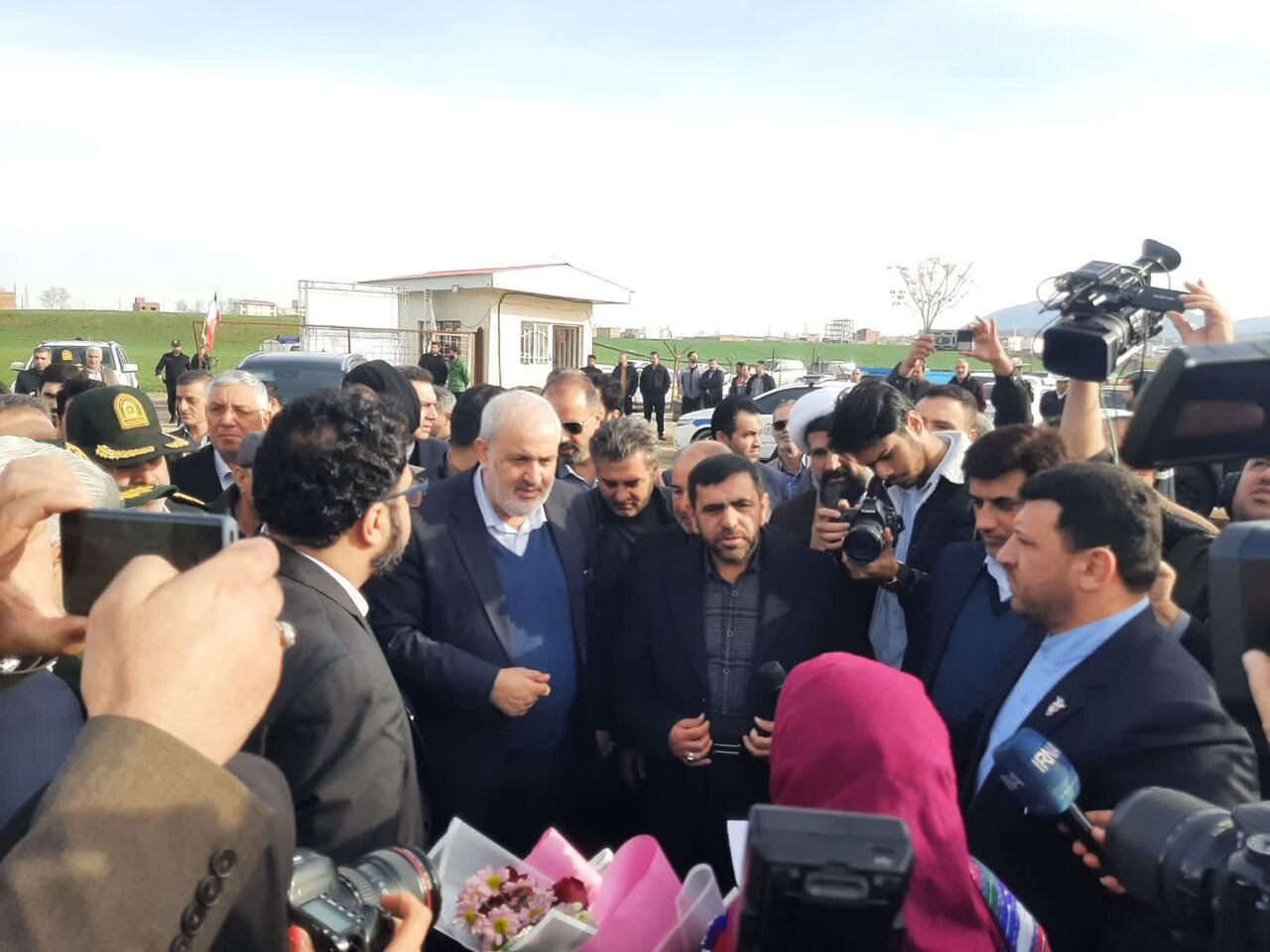 ساخت شبکه آبیاری سد نرماب مینودشت باحضور وزیر نیرو آغاز شد