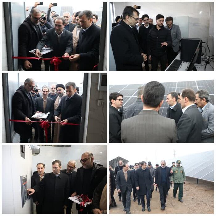 افتتاح ۲ نیروگاه خورشیدی برای ارتقا توان تولید برق در قم