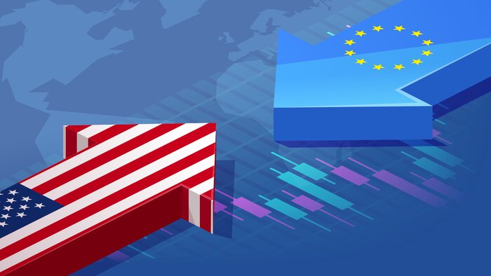 کاهش ارزش دلار در برابر یورو؛ شمشیر دولبه برای اقتصاد آمریکا و اروپا