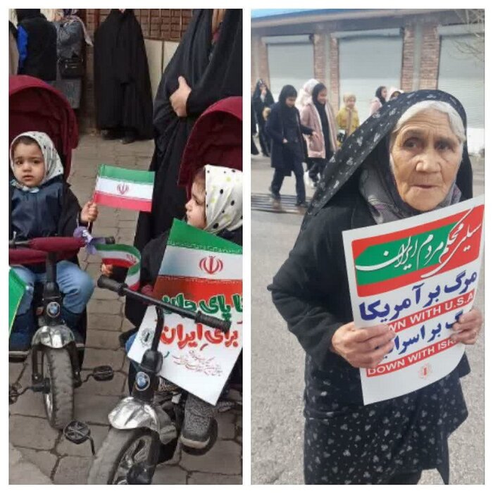 حماسه بیسابقه مراغهایها در جشن انقلاب + فیلم