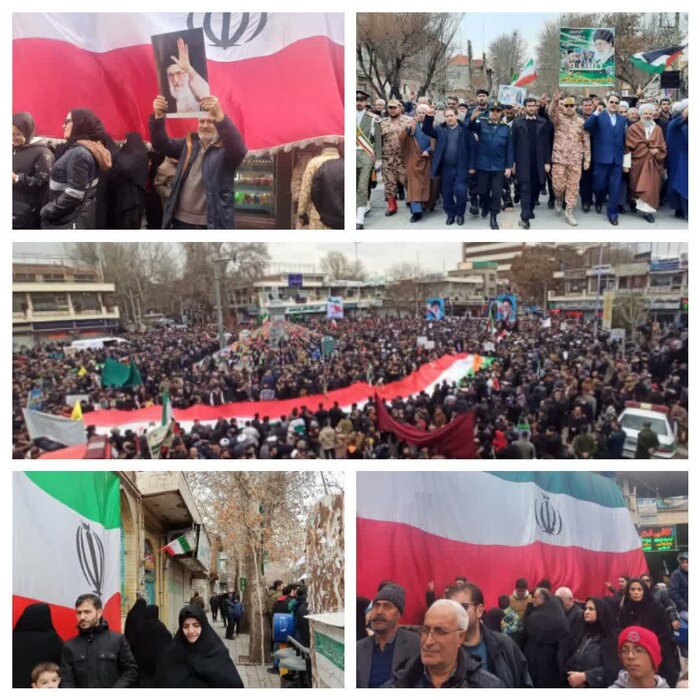 حماسه بی‌سابقه مراغه‌ای‌ها در جشن انقلاب + فیلم