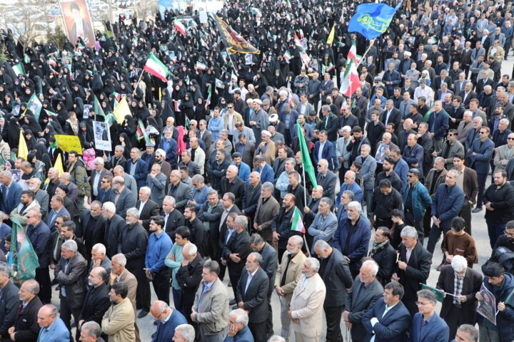 طنین خشم مقدس در سوگواری یکپارچه در اربعین رهبر شهید امت
