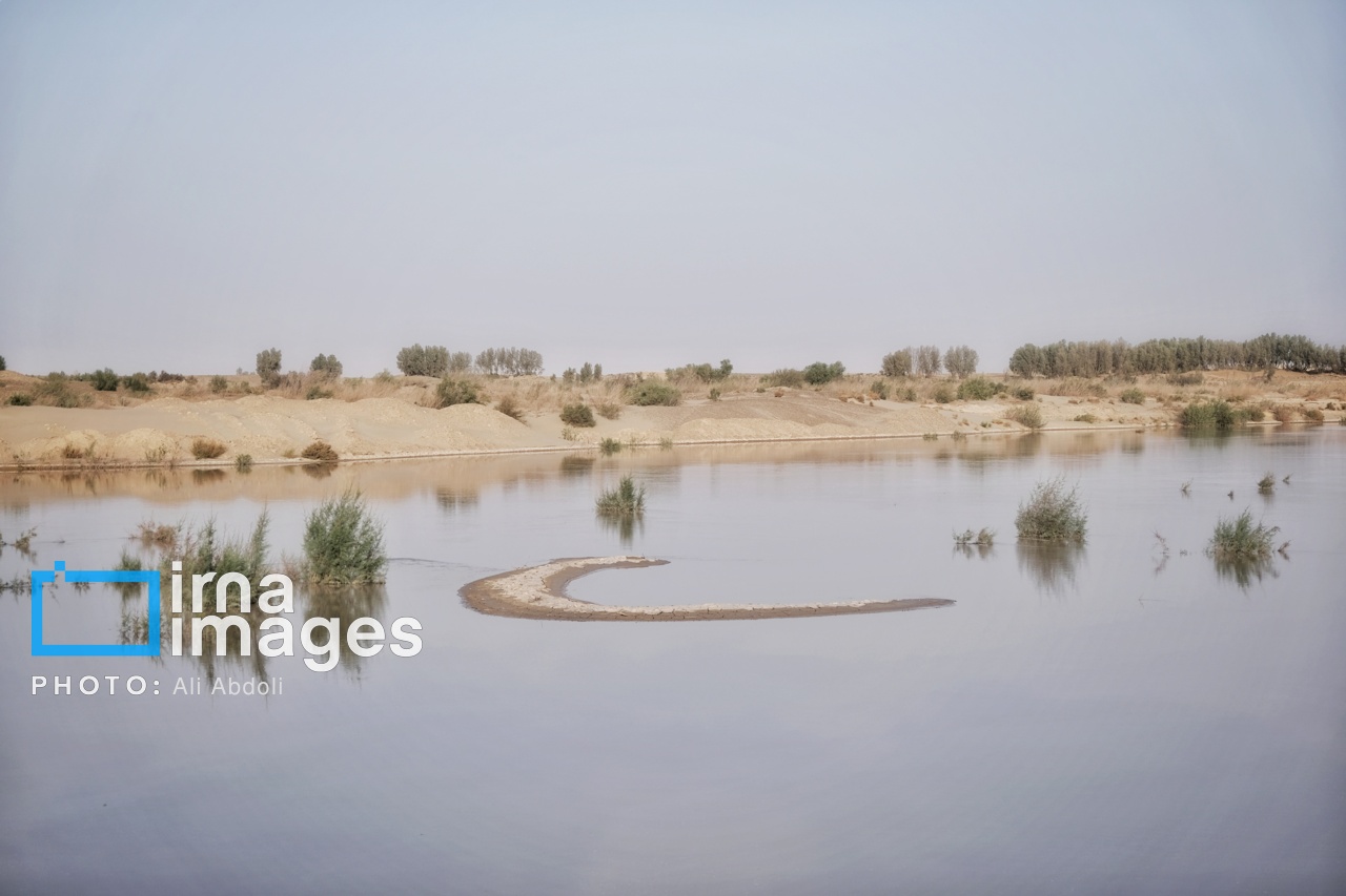 ورودی آب به سیستان پس از سالها خشکسالی