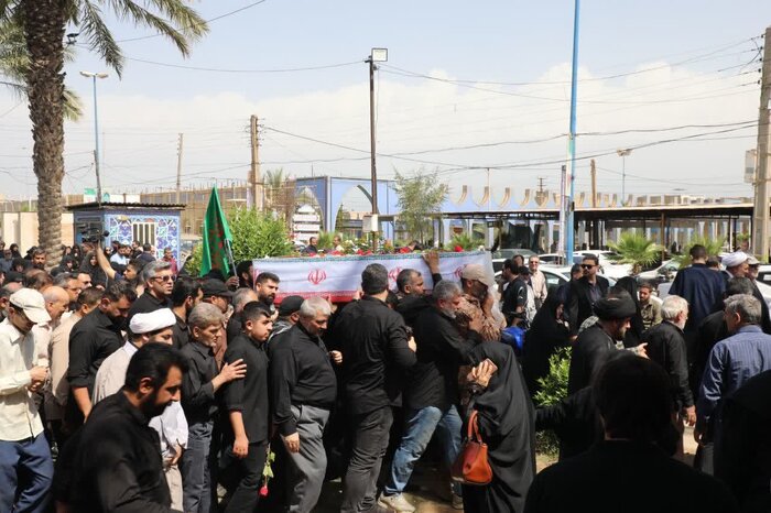 فرمانده گردان فاتحین سپاه ولی عصر(عج) در اهواز تشییع شد