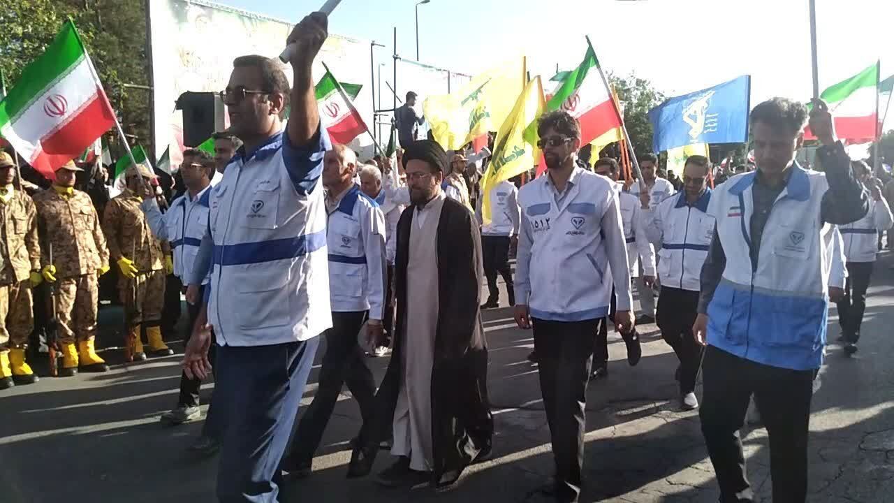 فیلم| نمایش اقتدار جانفدایان ایران امام رضایی‌ در یزد