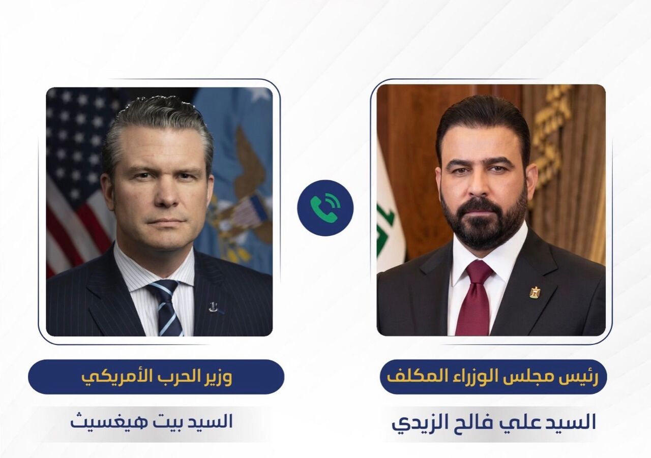 وزیر جنگ آمریکا تلفنی با نخست وزیر مکلف عراق گفت و گو کرد