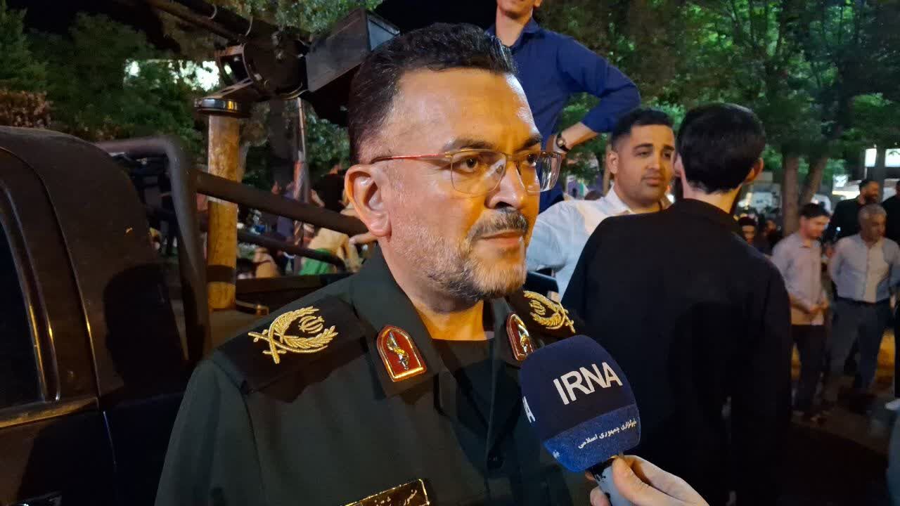 سردار شوقانی: حضور مردم در شب‌های اقتدار پشتوانه دیپلماسی و نیروهای میدان است + فیلم