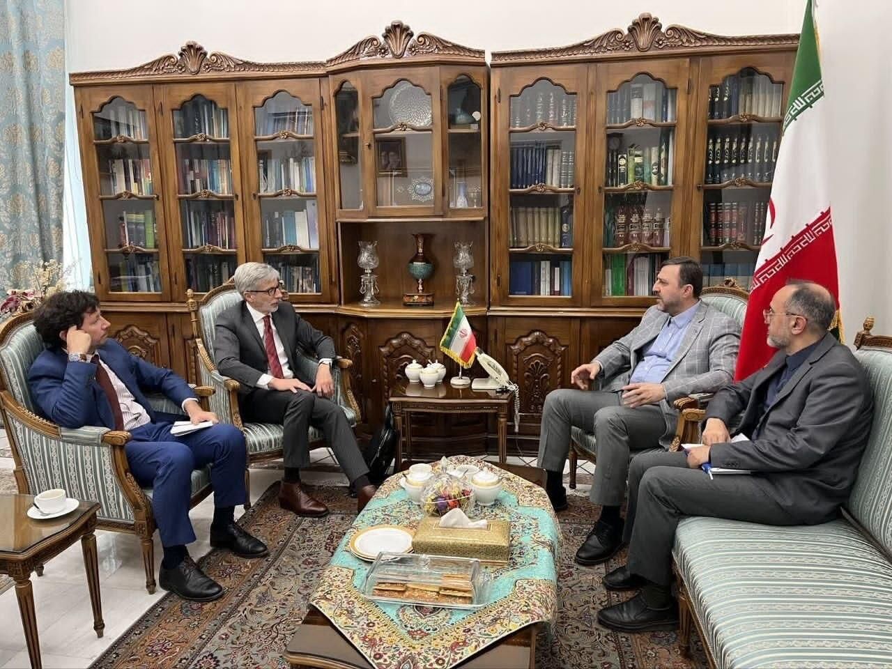 دیدار غریب آبادی با  معاون وزیر خارجه نروژ ، سفیر فرانسه و رئیس بانک بریکس