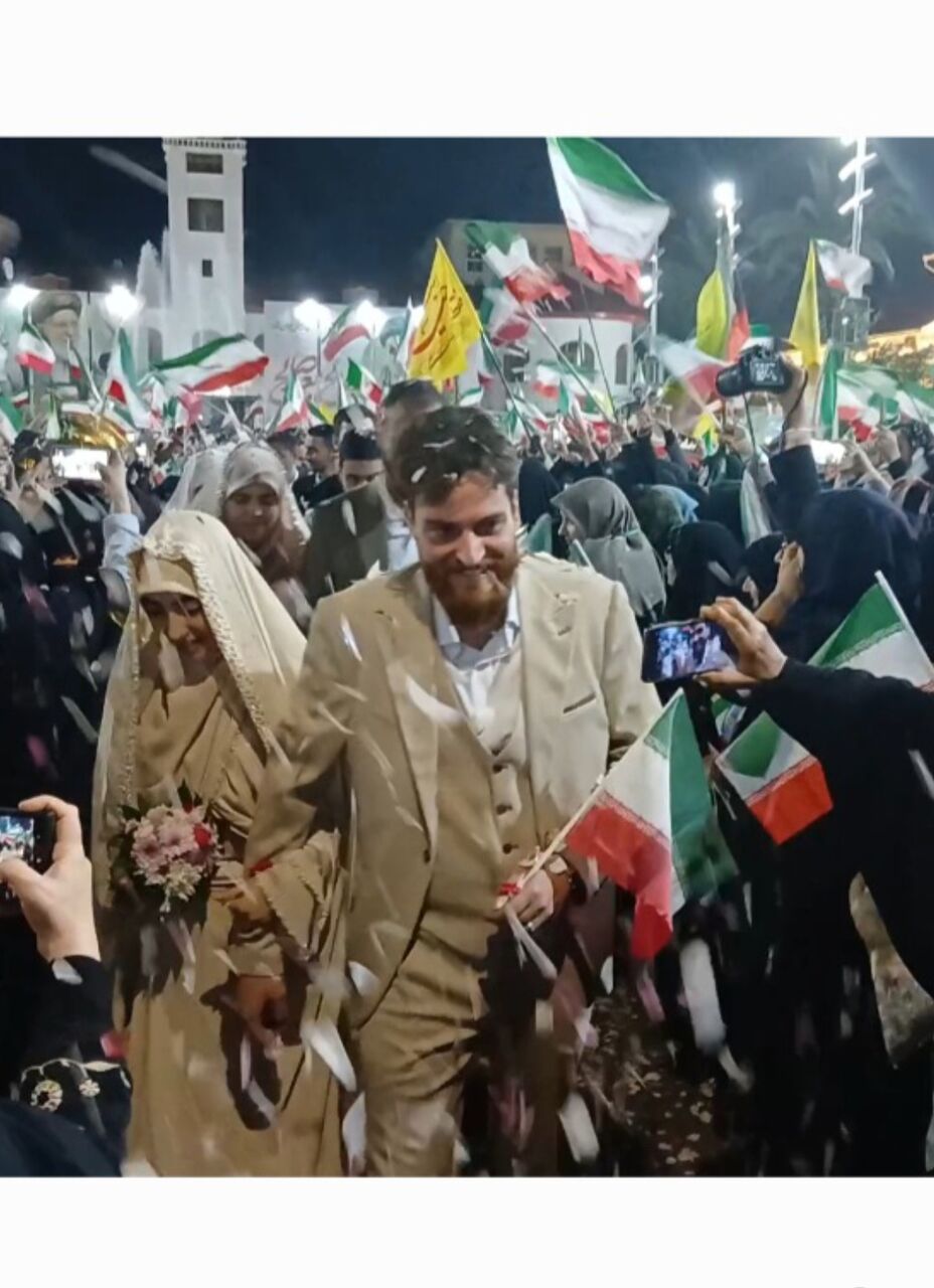 جشن وصال زوج‌های جوان در هفتاد و نهمین شب اتحاد و ایستادگی مردم گیلان
