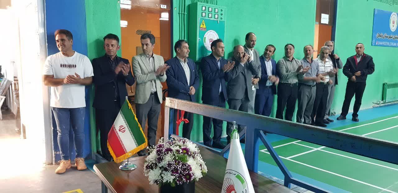 افتتاح سالن بدمینتون مجموعه ورزشی ۱۵ خرداد زنجان
