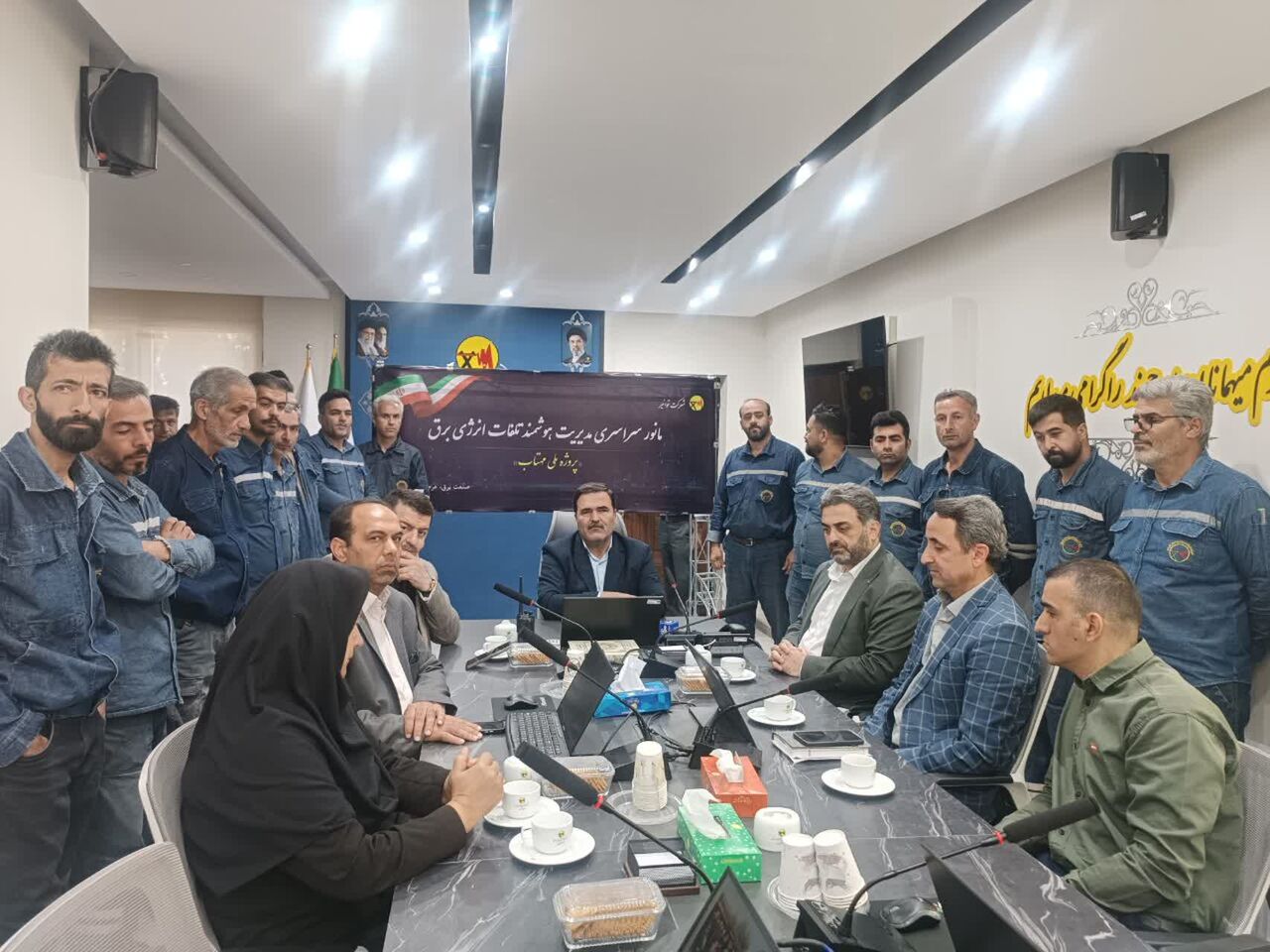 مانور سراسری مدیریت هوشمند تلفات انرژی برق در قزوین برگزار شد