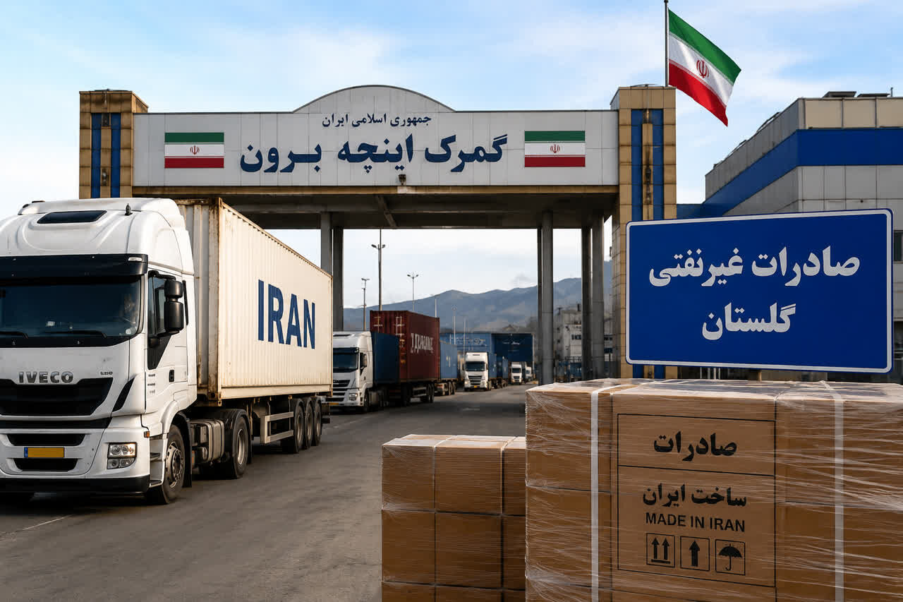 صادرات ۵۸.۵ میلیون دلاری کالا از گلستان در دو ماه