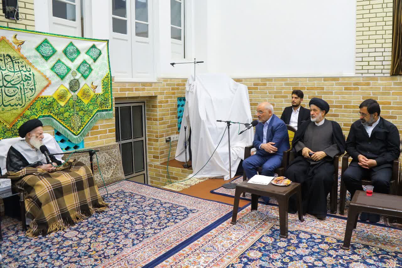 رئیس دفتر رئیس‌جمهور با آیت الله شبیری زنجانی دیدار کرد