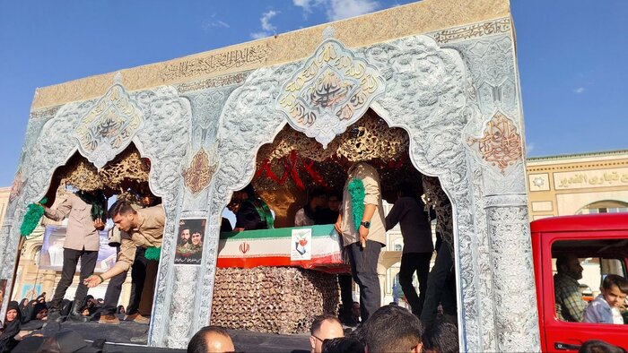 پیکر پاک ۲ تن از شهدای جنگ تحمیلی سوم در قم تشییع شد