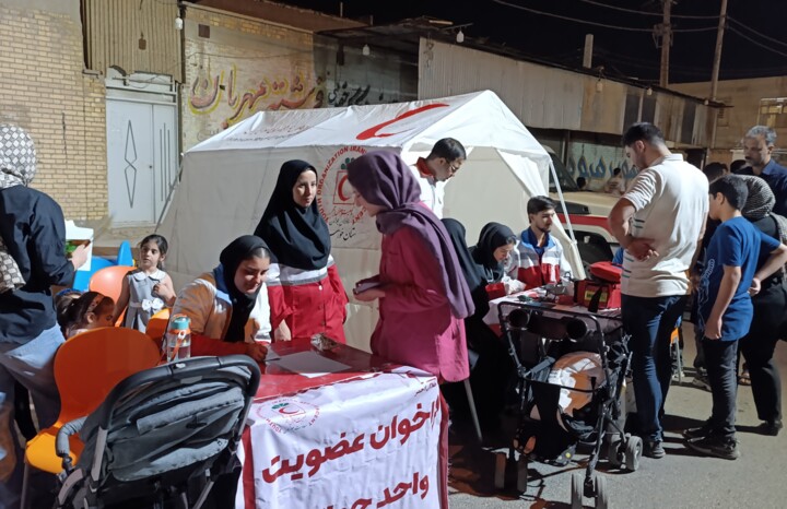 جشن کیلومتری مواکب با عنوان عهد محله با علی در اهواز برگزار شد