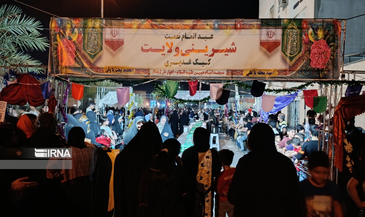 برگزاری جشن کیلومتری مواکب «عهد محله با علی» در مناطق مختلف اهواز