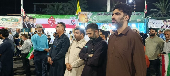 نود و سومین شب همدلی در چابهار؛ غدیر، وحدت و حضور پرشور مردم در ساحل مکران