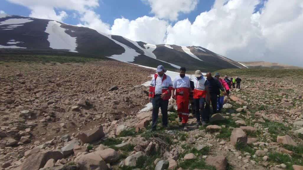 نجات کوهنورد ملکانی در قله جام سهند