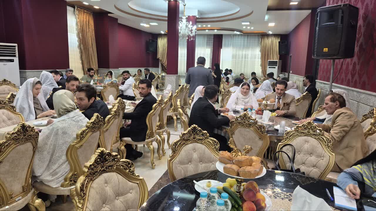 ۱۱۰ عروس و داماد زنجانی،‌ پیوند مهر خود را جشن گرفتند