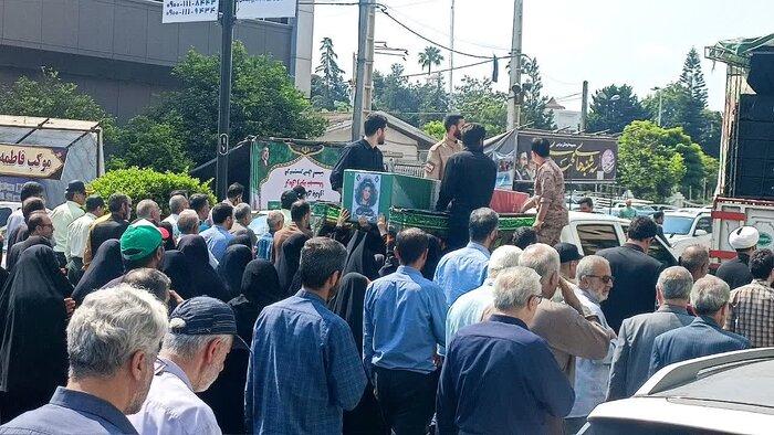 پیکر شهید جنگ رمضان در بابل به خاک سپرده شد