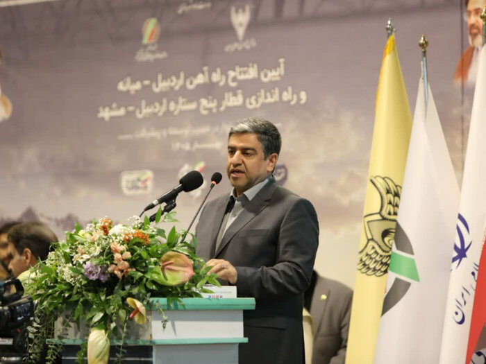 رییسجمهور: خط آهن اردبیل - میانه پس از افزون بر ۲ دهه به بهرهبرداری رسید